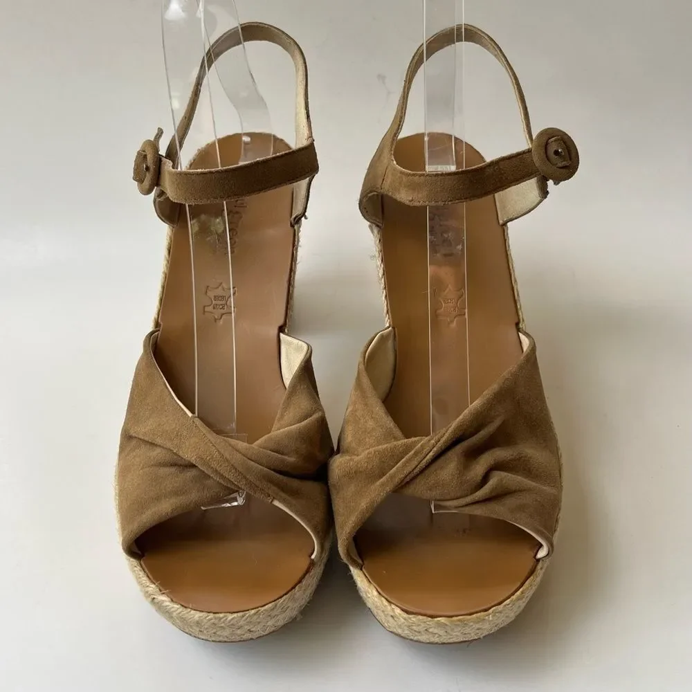 Paul Green Tan Espadrille Platform Sandals - Picture 3 of 10